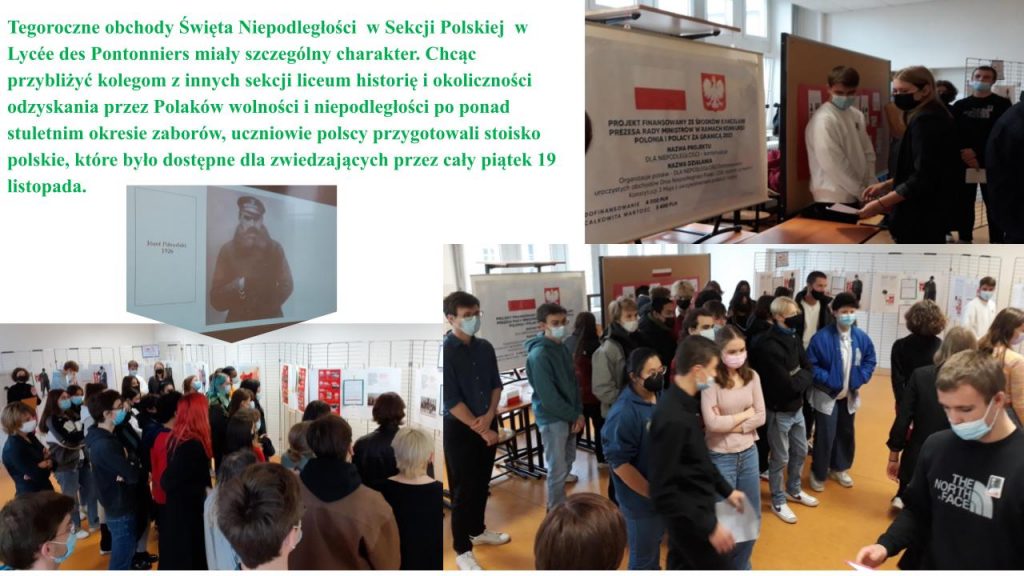 Obchody święta odzyskania niepodległości w Liceum międzynarodowym w Strasburgu